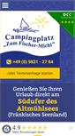 Mobile Screenshot of campingplatz-fischer-michl.de